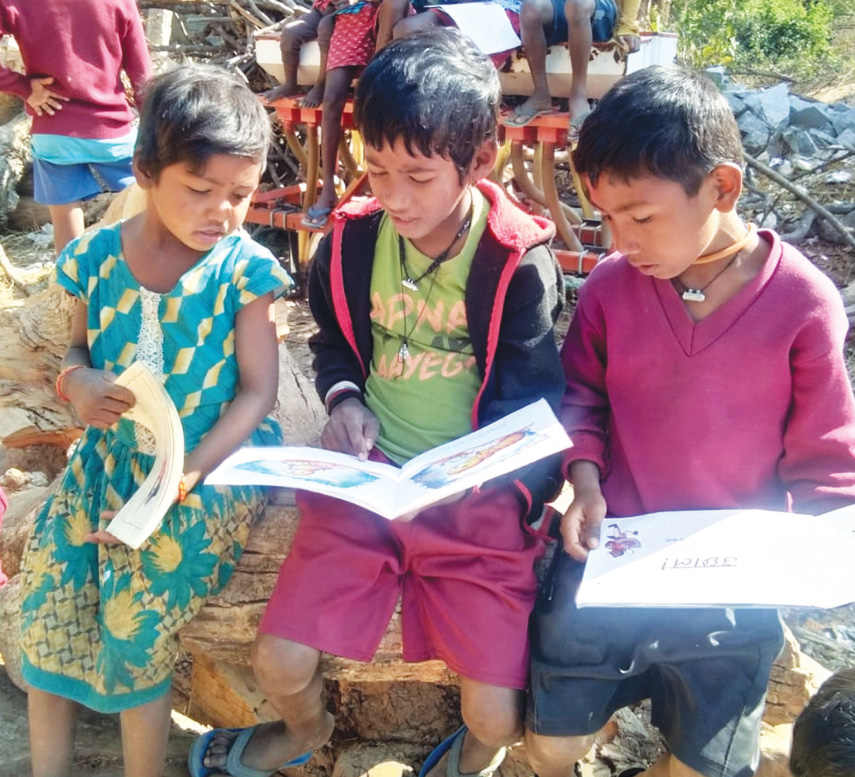 Learning goes open air in Kumkuna village of Jharkhand's Khunti district