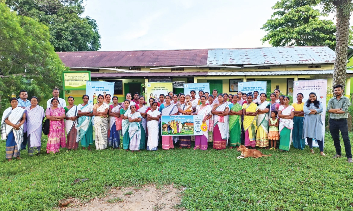A ‘samman connection’ meeting in Dakuwapara village in Assam’s Kamrup Rural district that was called to discuss the role of women on issues related to water. 