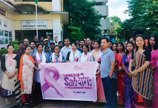 The launch of the cancer survivorship programme at the Diphu Cancer Centre