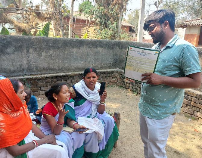 A training session for government health workers in Jharkhand