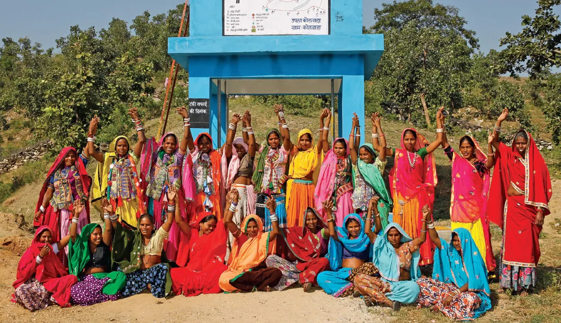 A water user group in Upla Kolwada village in the Pali district of Rajasthan