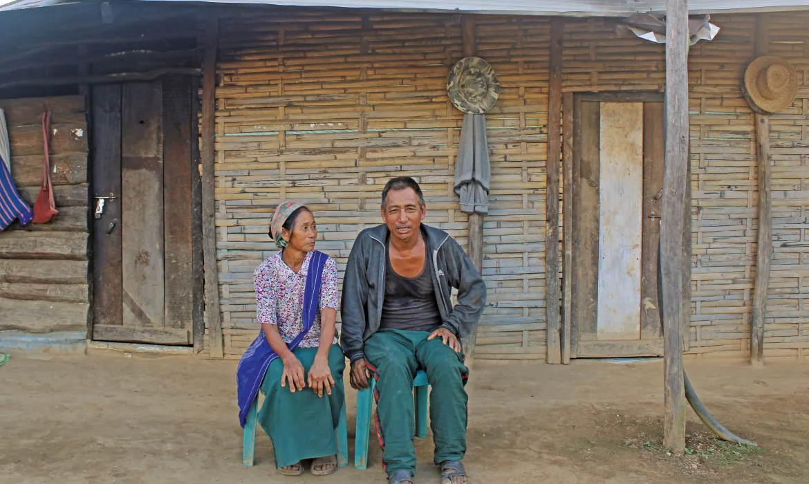 Hotoi and Vongtsushe at their home 
