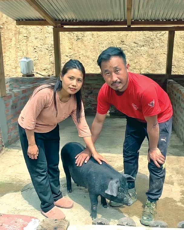 Ms Khing, seen here with her husband, has translated her interest into a business